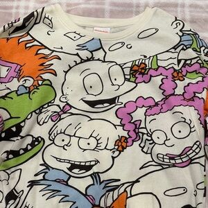 Nickelodeon Cream Graphic Sweatshirt